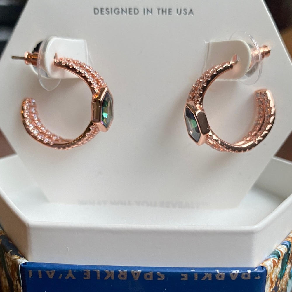 Bomb party June birthday earring hoops She’s Meant To Be